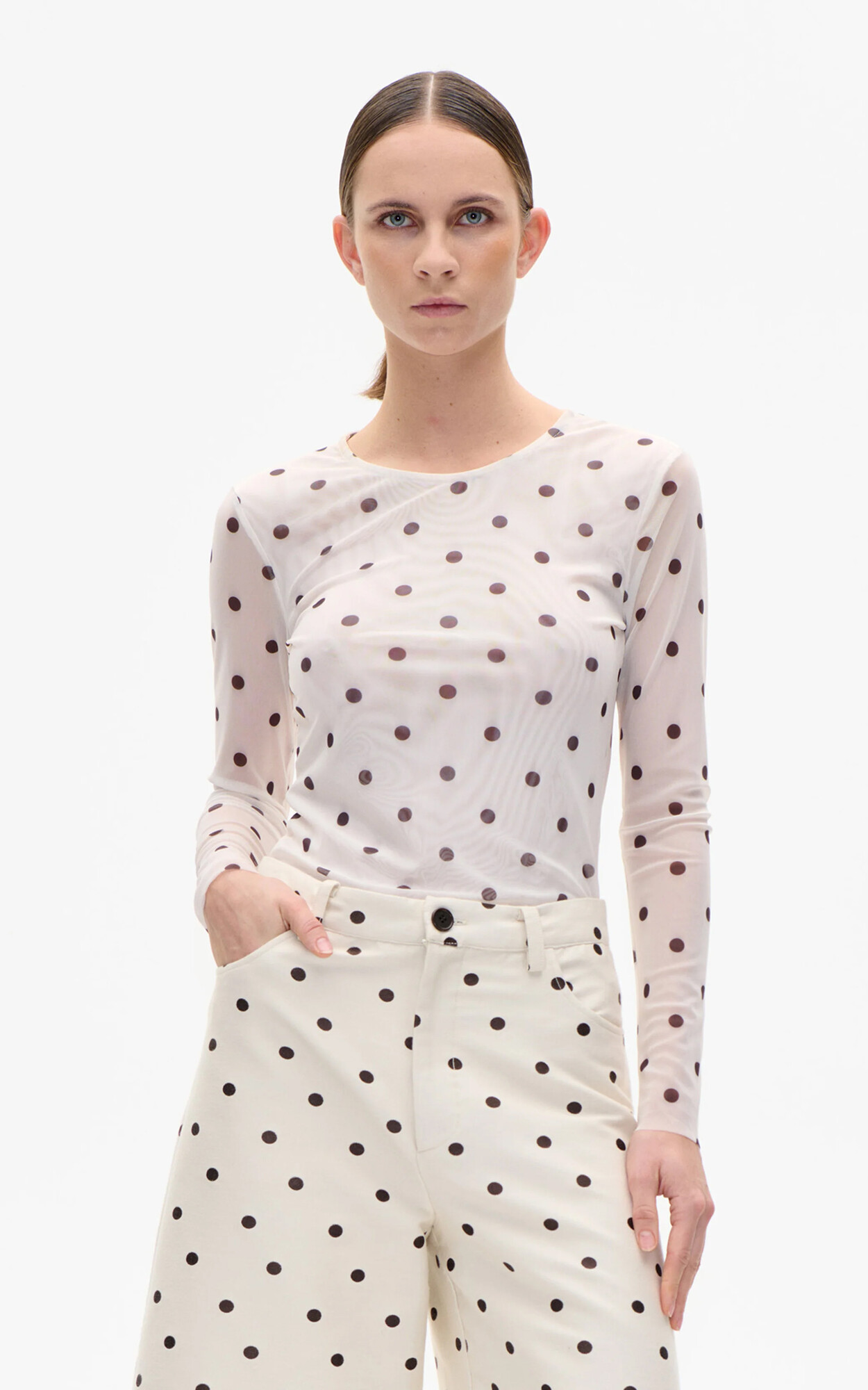 Ecru T-shirt/top