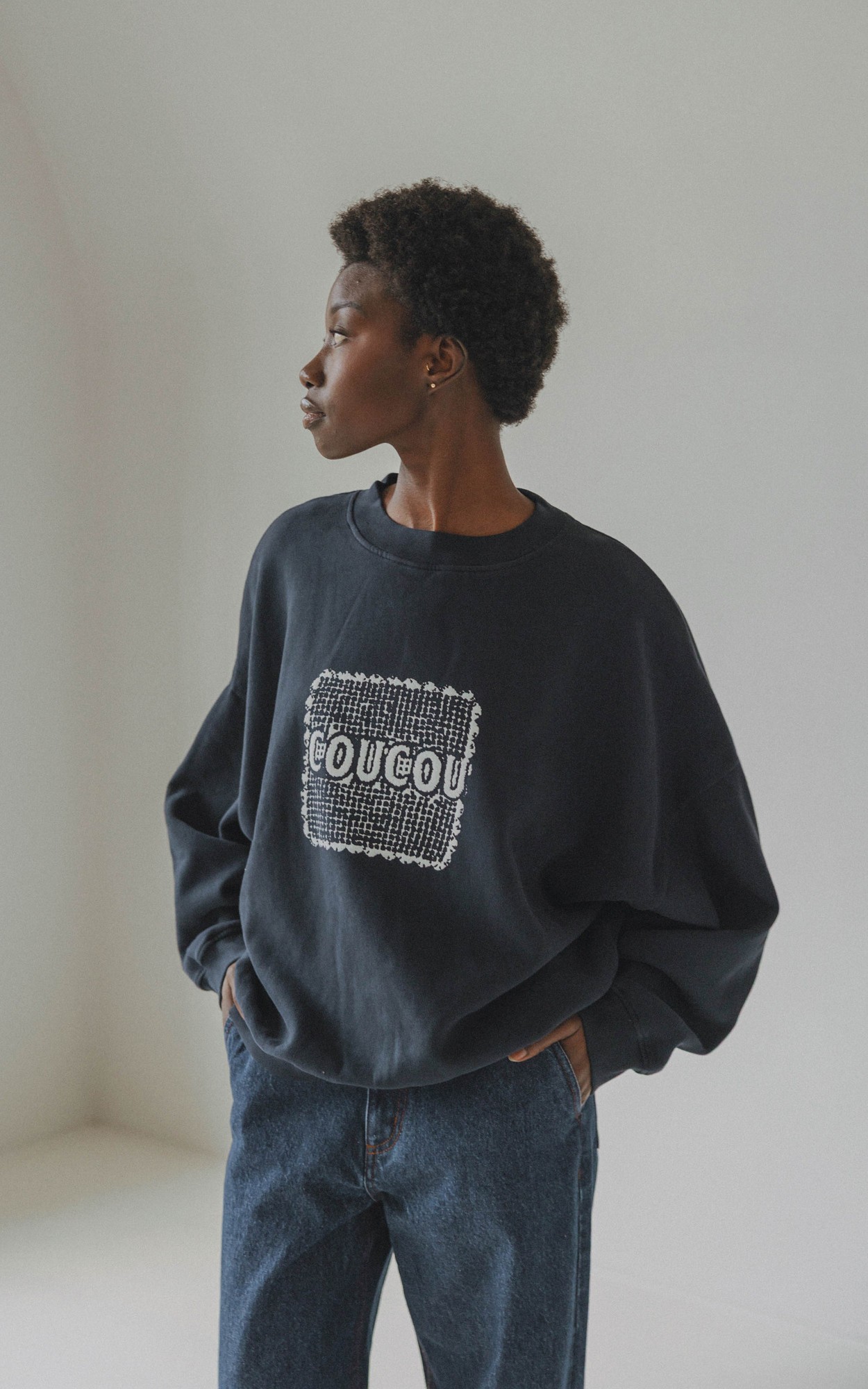 Marineblauw Sweater