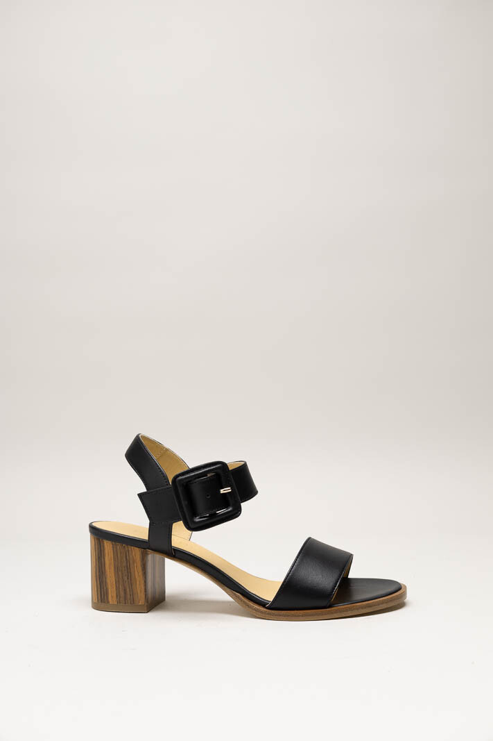 Zwart Sandaal hak