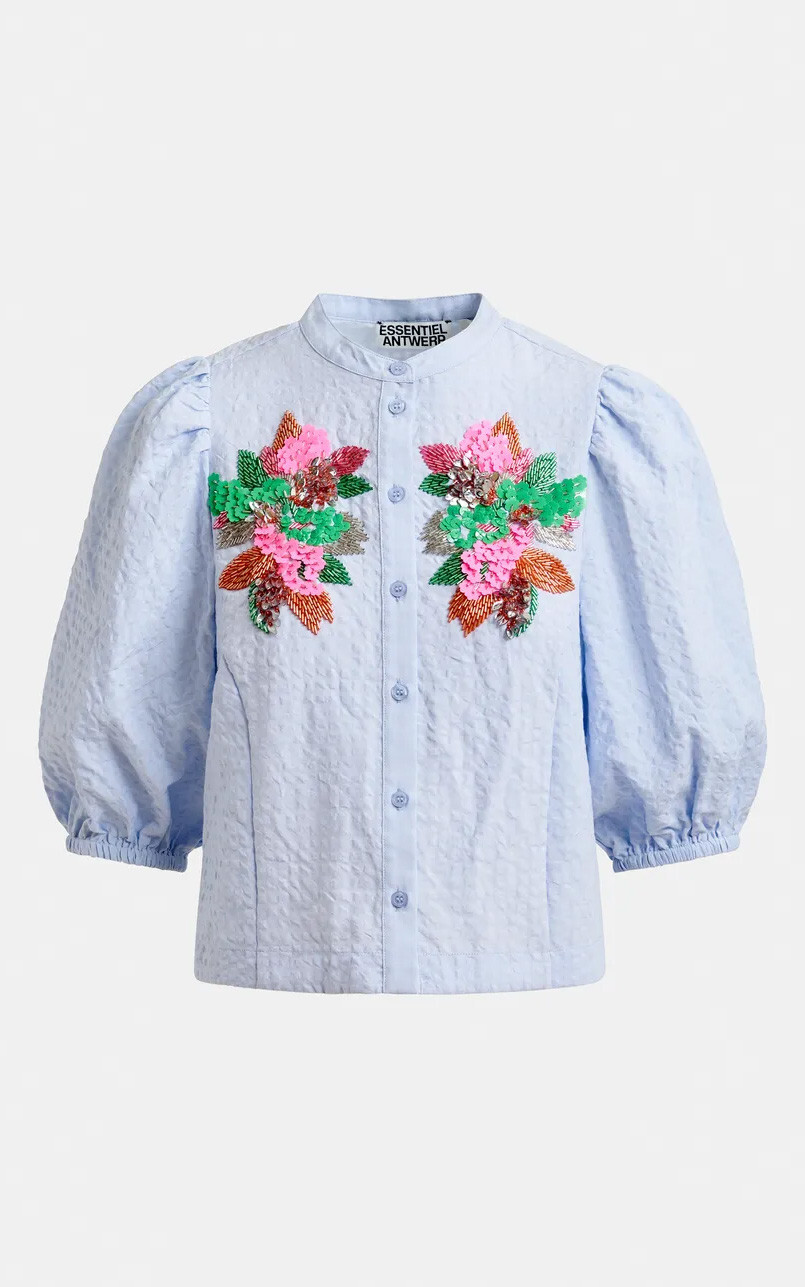 Lichtblauw Blouse image