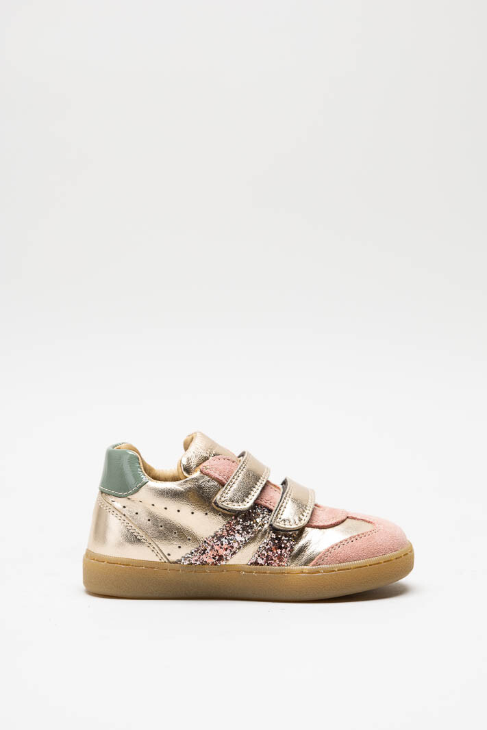 Rosegoud Velcro schoen