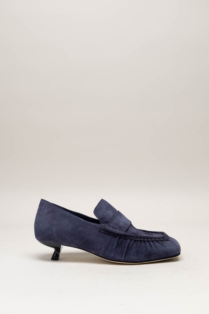 Blauw Mocassin hak