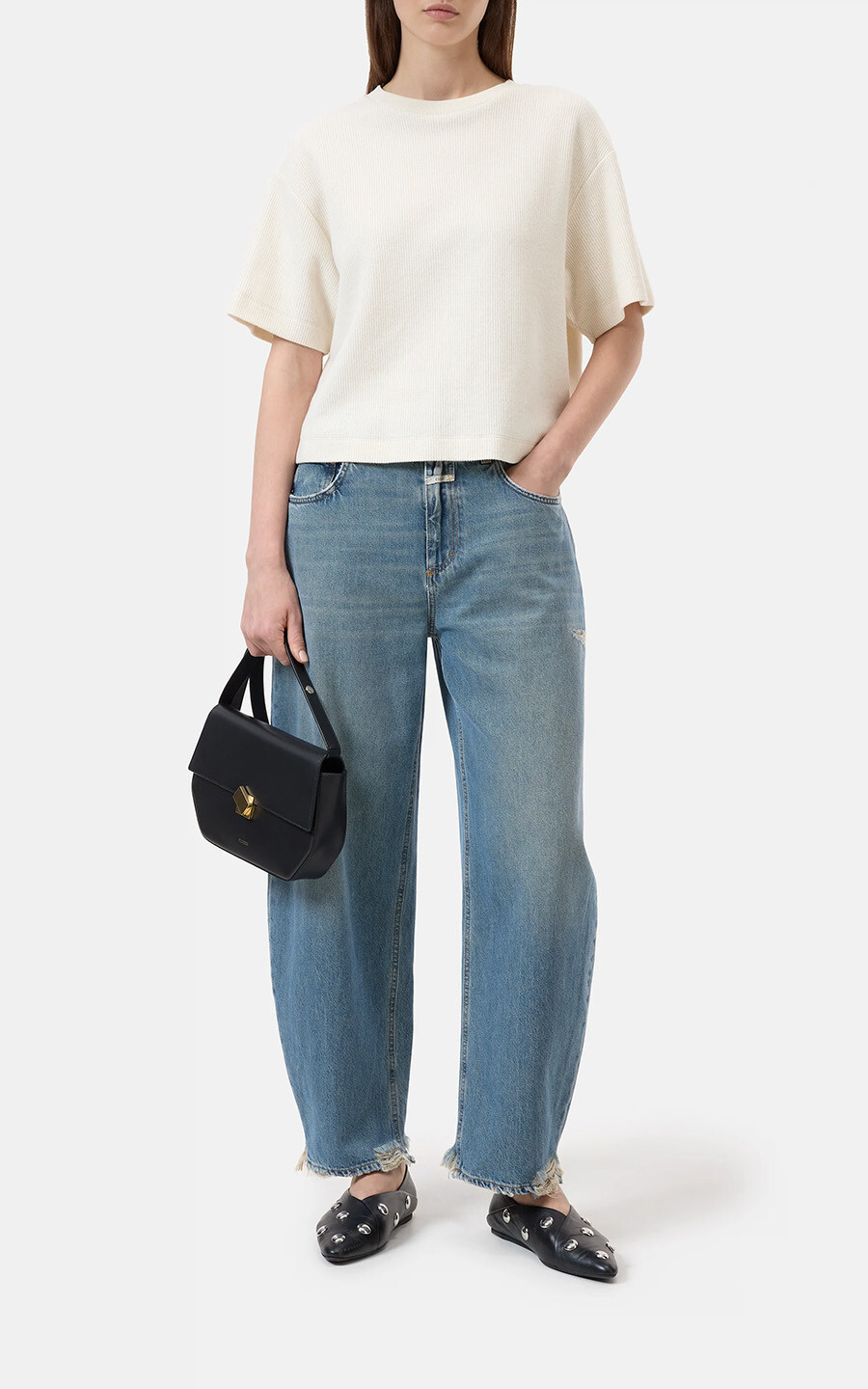 Ecru T-shirt/top