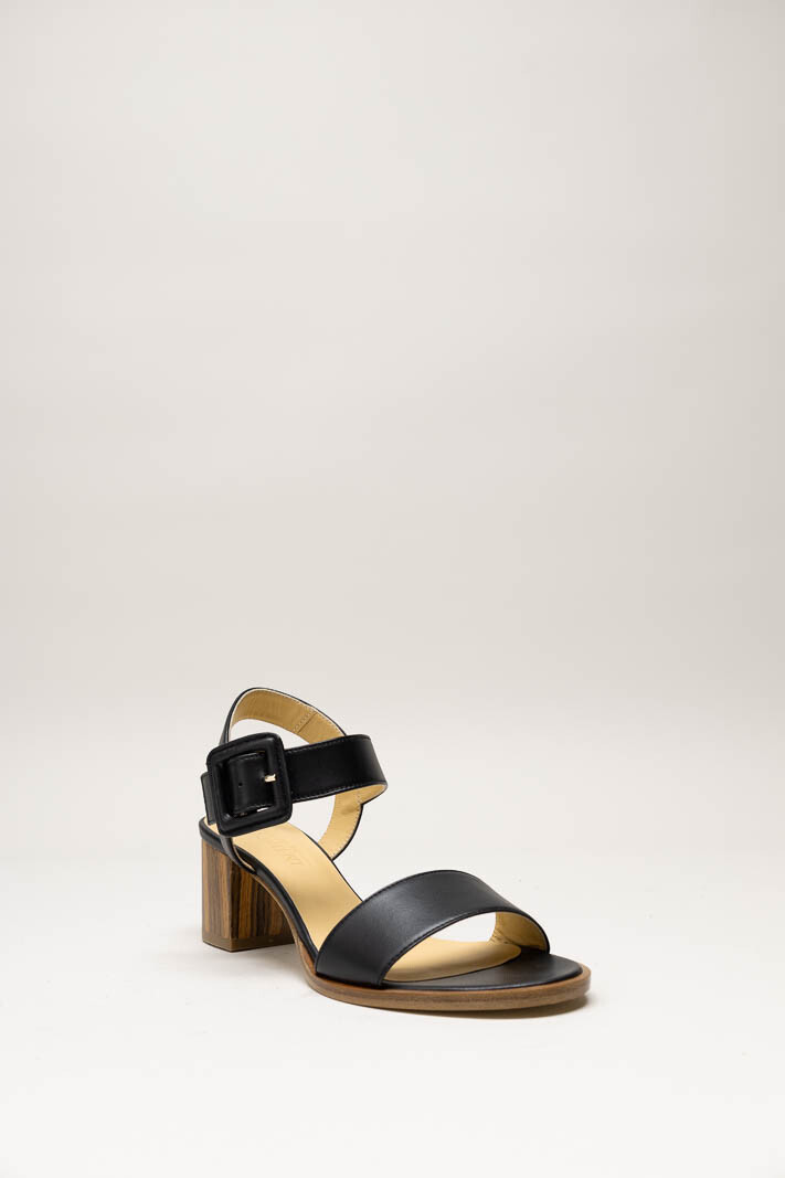 Zwart Sandaal hak