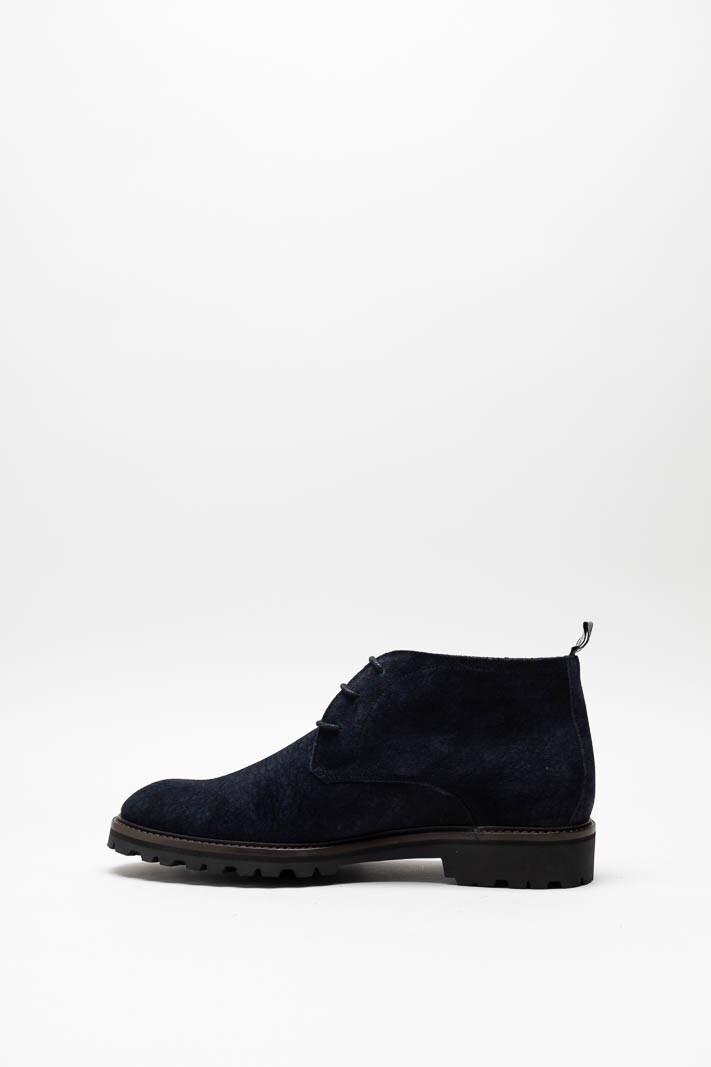 zoom in on Donkerblauw Veterschoen hoog image Donkerblauw Veterschoen hoog image