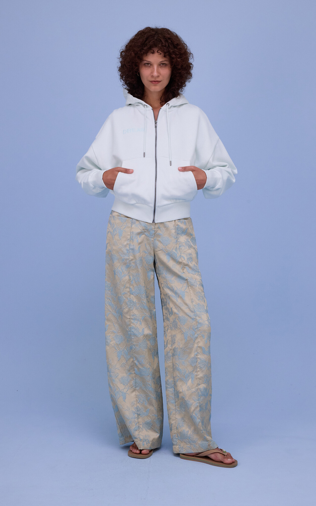 Lichtblauw Broek image