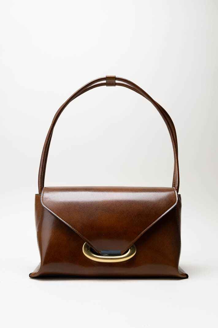 Donkerbruin Schoudertas