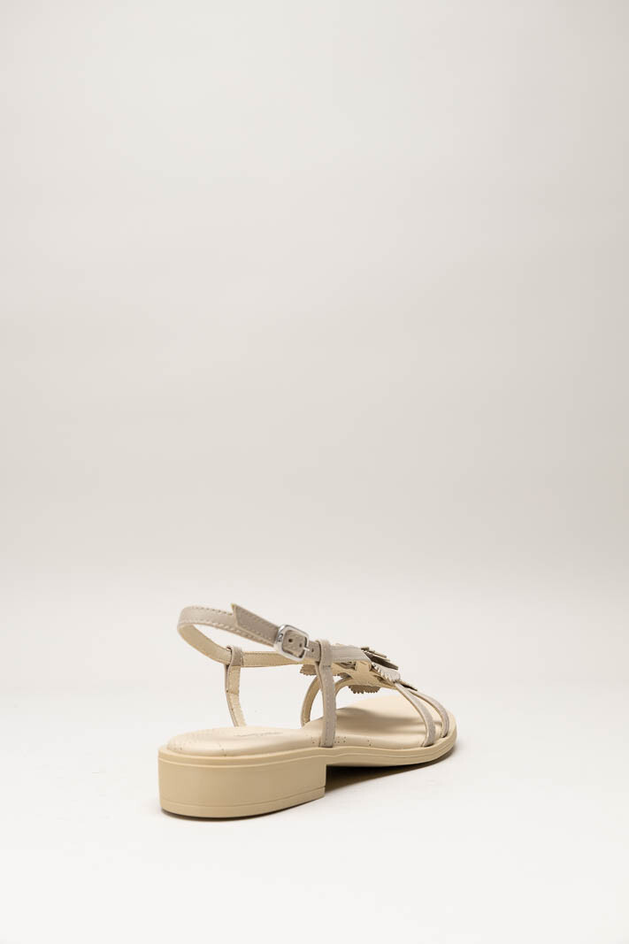 Taupe Sandaal plat image