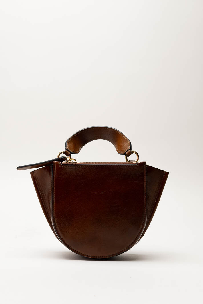 Donkerbruin Handtas image