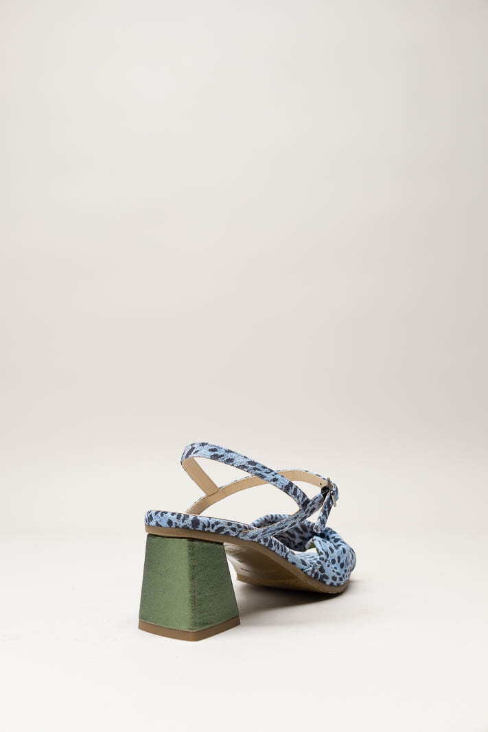 Blauw Sandaal hak image