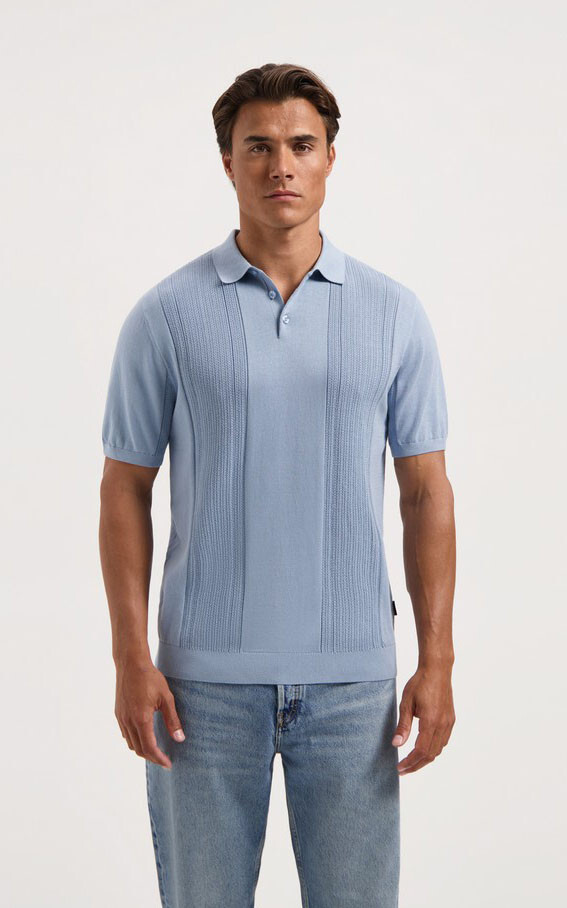 Blauw Polo
