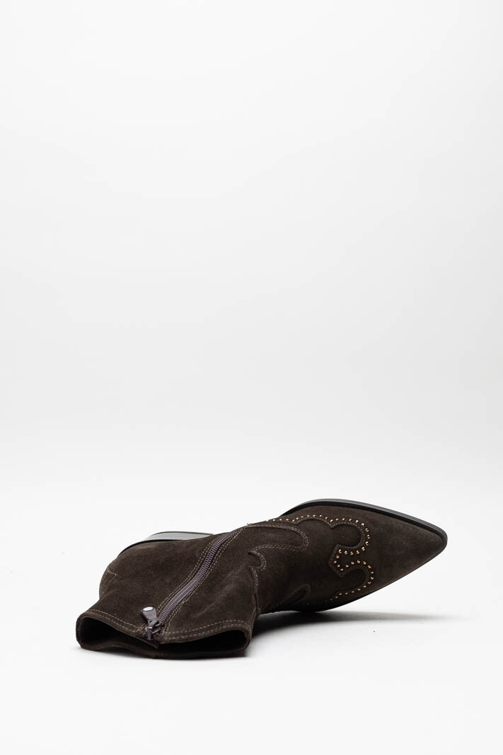 Donkerbruin Enkellaars hak image