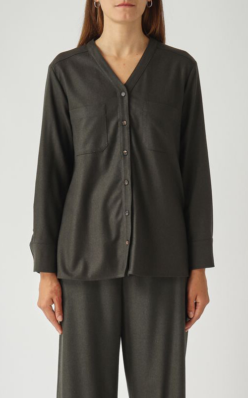 Donkergrijs Blouse