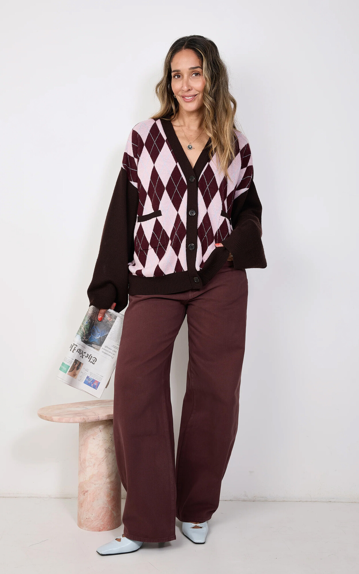 zoom in on Bordeaux Cardigan image Bordeaux Cardigan image