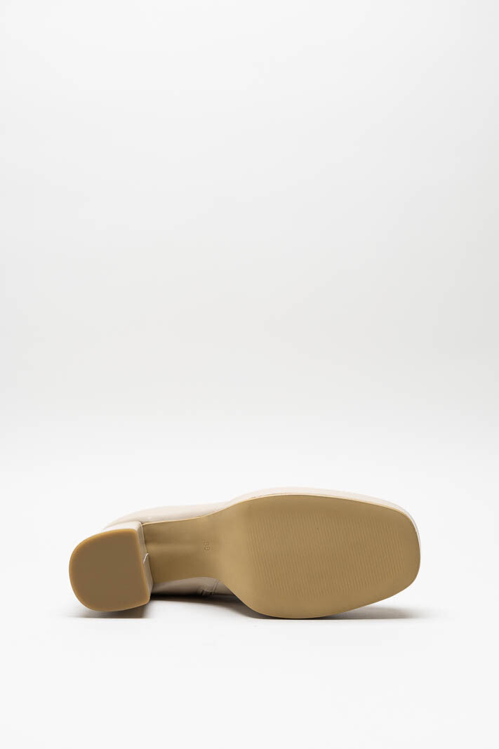 Beige Enkellaars hak image