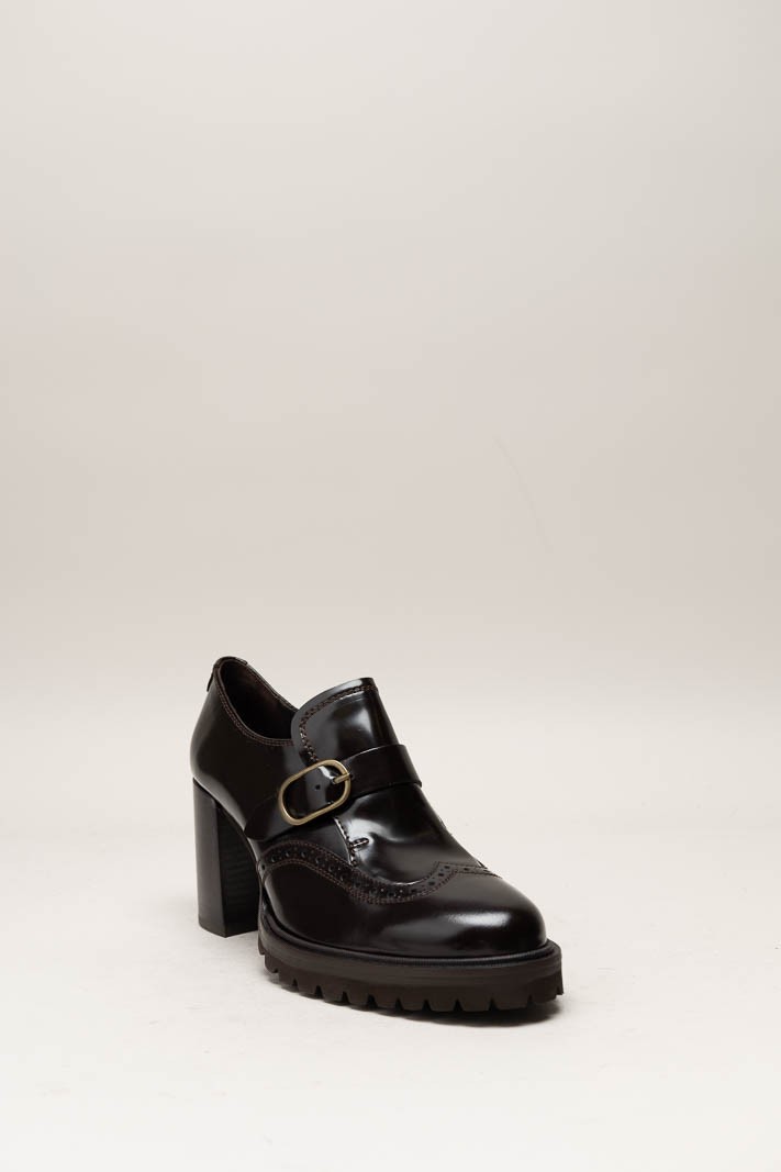 Donkerbruin Mocassin hak