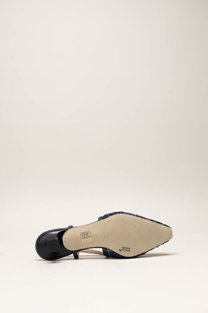 Donkerblauw Pump image