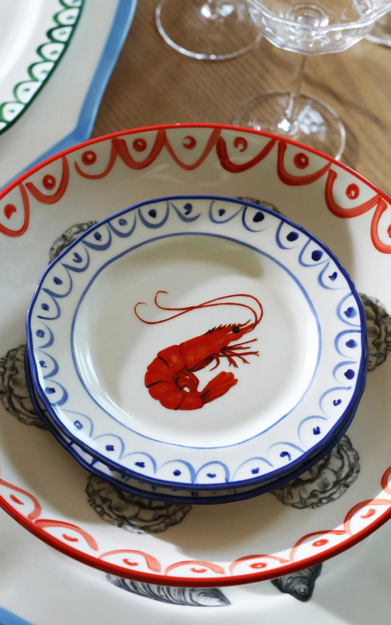Off white Servies en glazen
