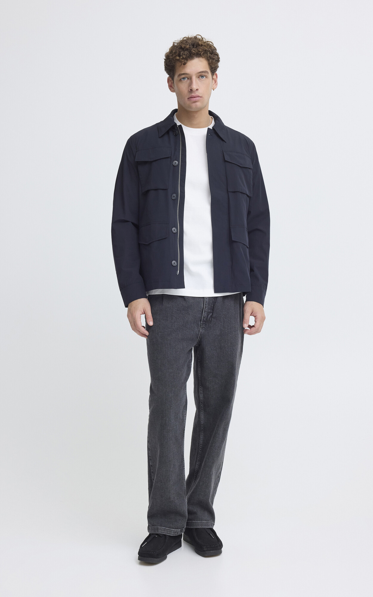 Marineblauw Jas image