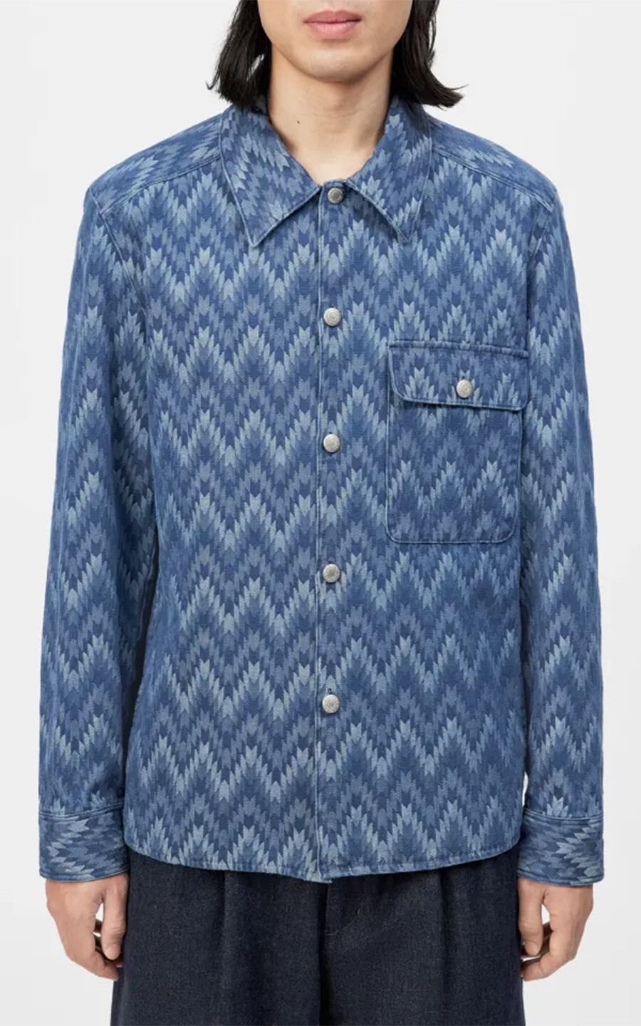 Blauw Overshirt