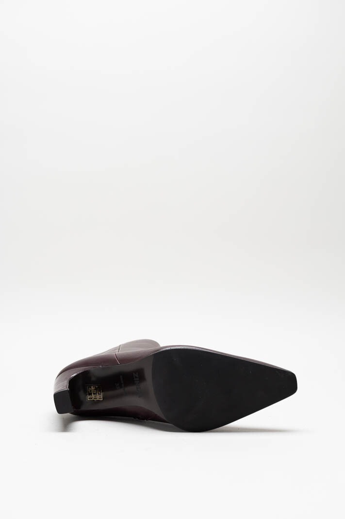 Aubergine Enkellaars hak image