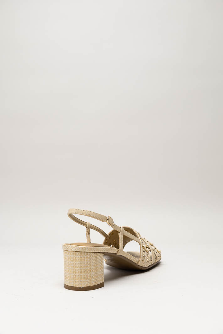Beige Sandaal hak image