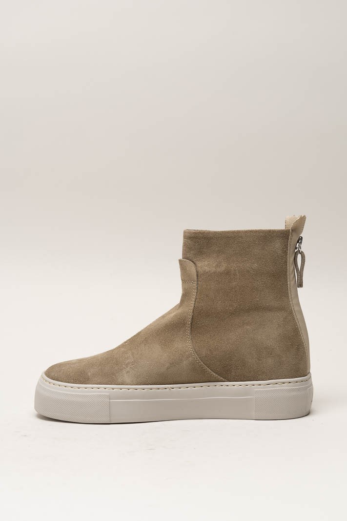 Taupe Enkellaars plat image