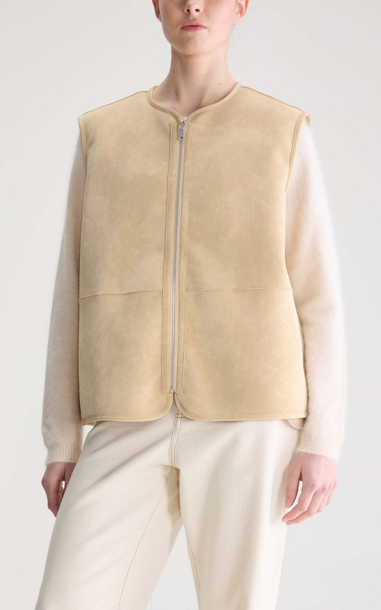 Ecru Vest mouwloos image