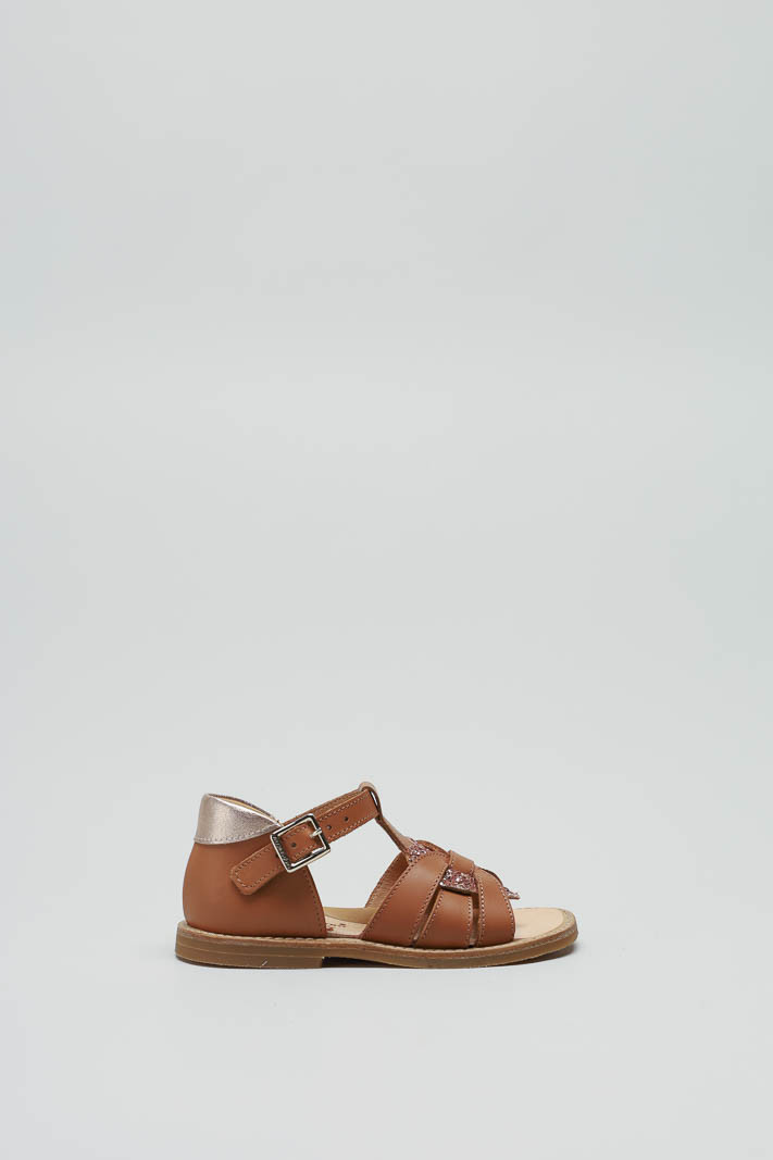 Cognac Sandaal