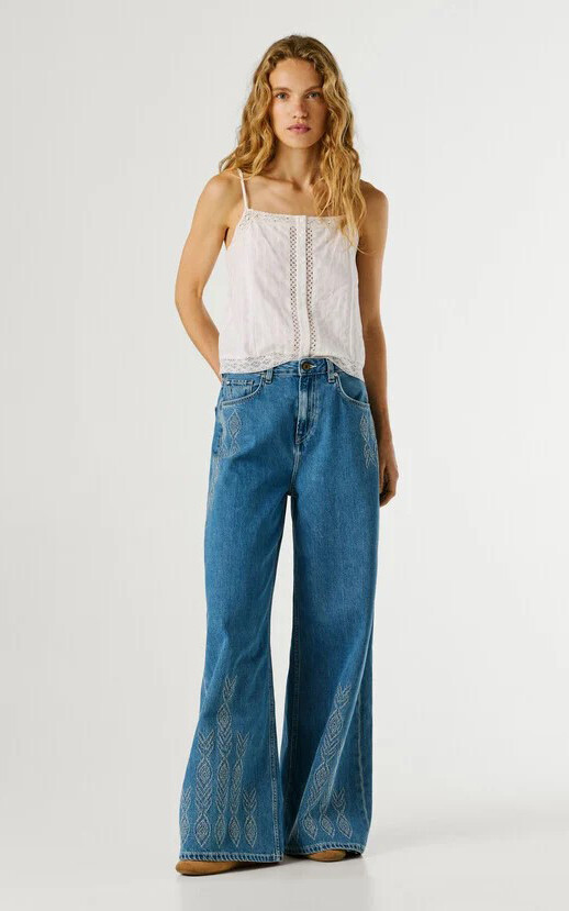 Blauw Jeansbroek image