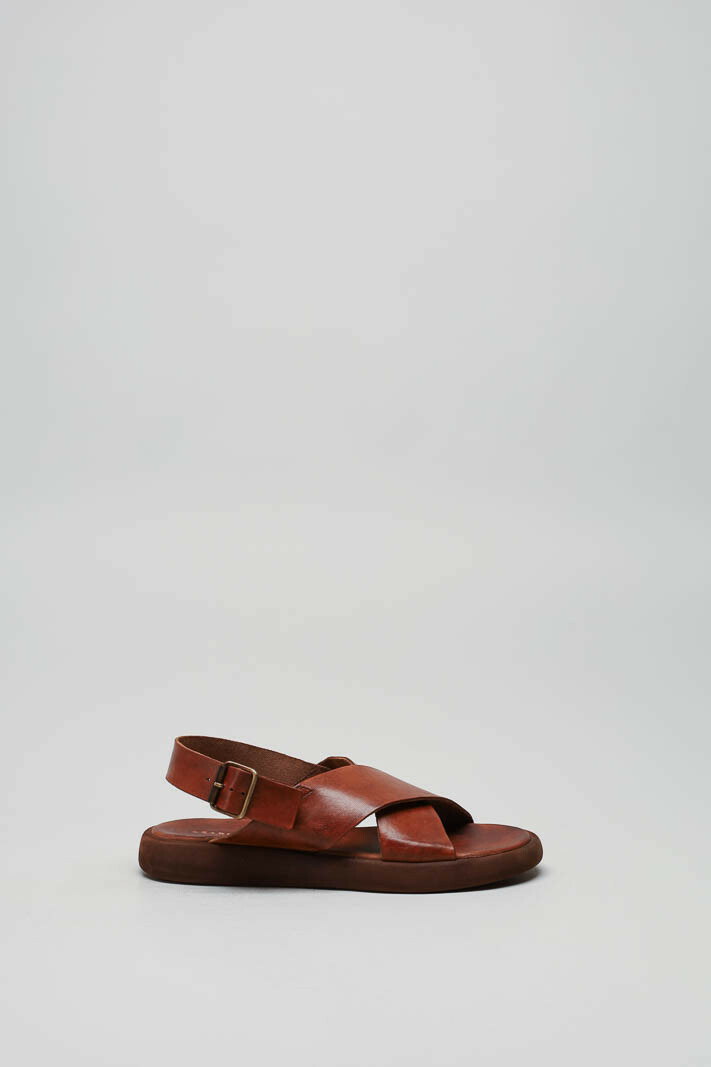 Cognac Sandaal