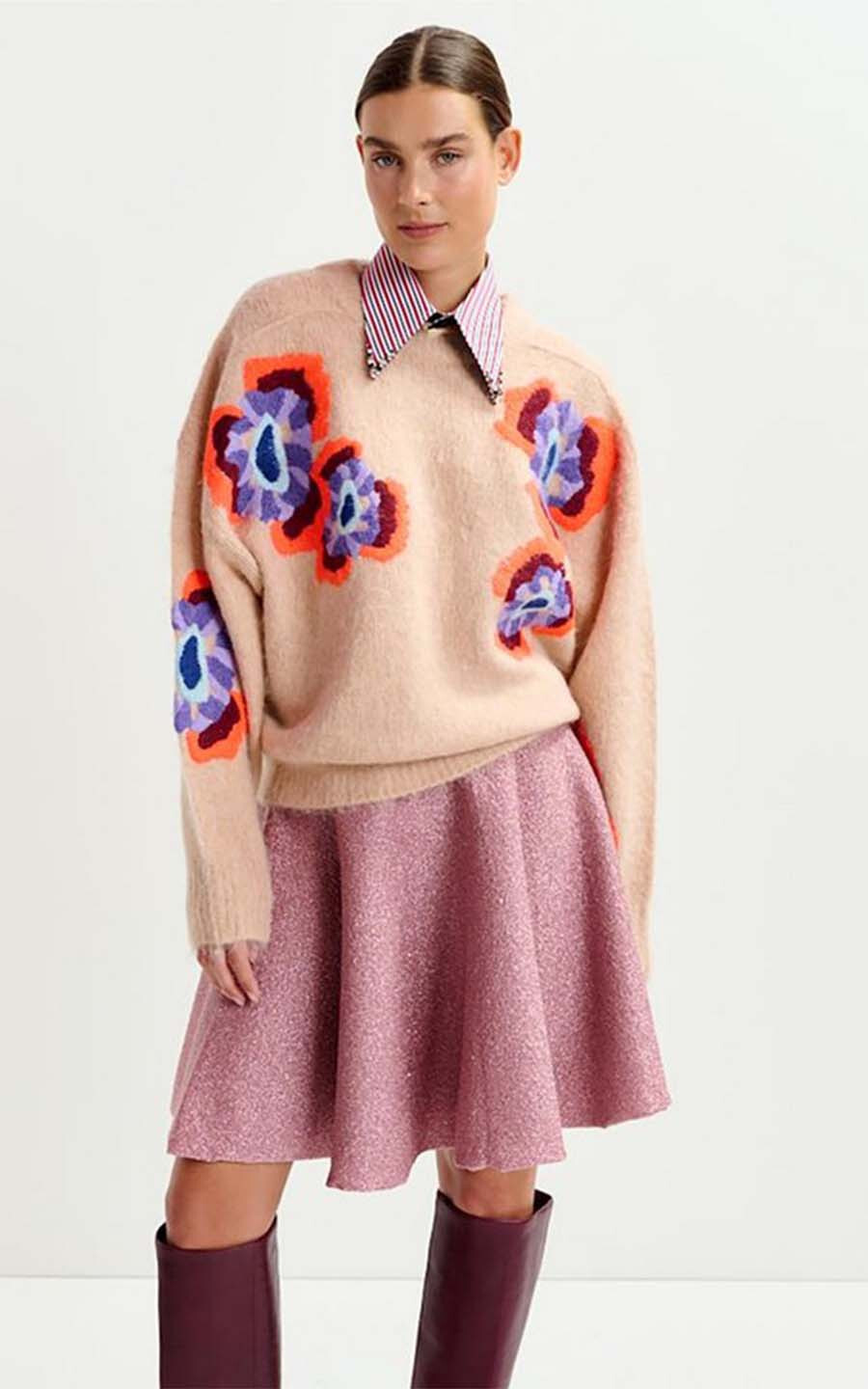 Oudroze Sweater/trui