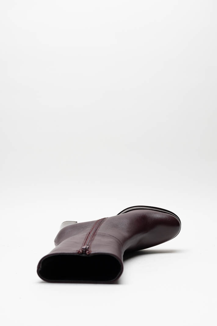 Aubergine Enkellaars hak image