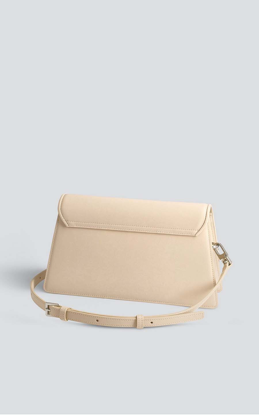 Lichtbeige Schoudertas