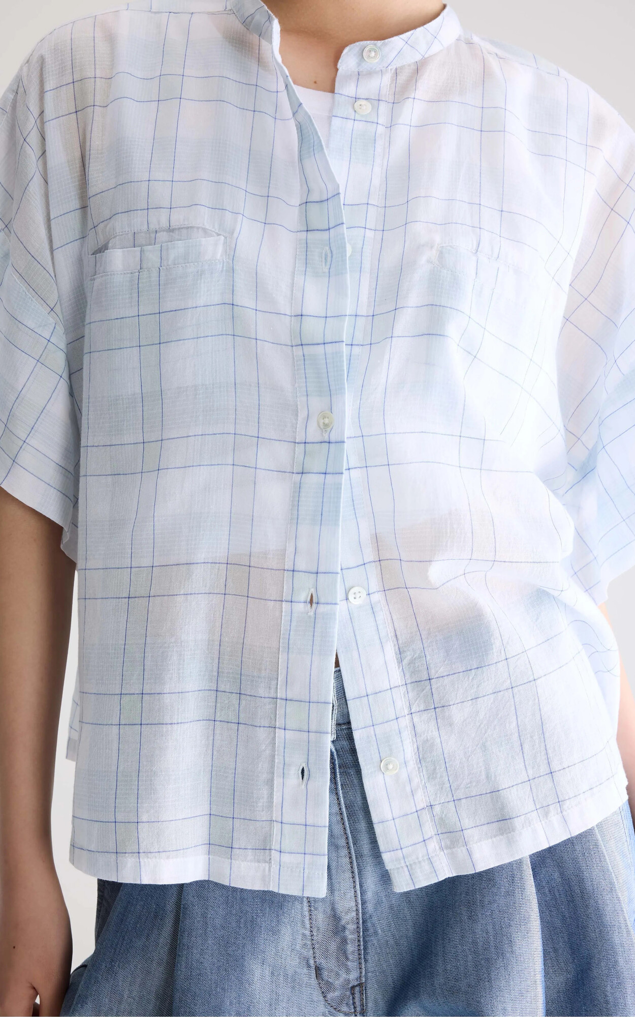 Lichtblauw Blouse image