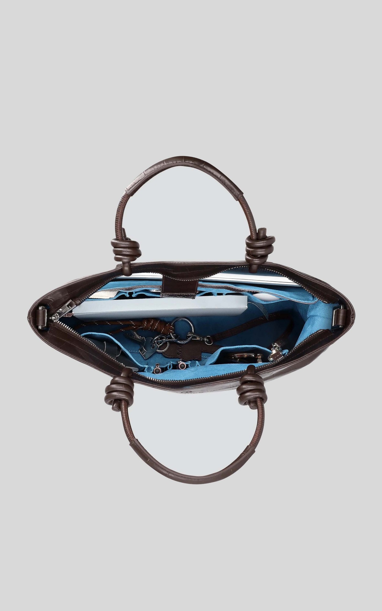 Donkerbruin Handtas image