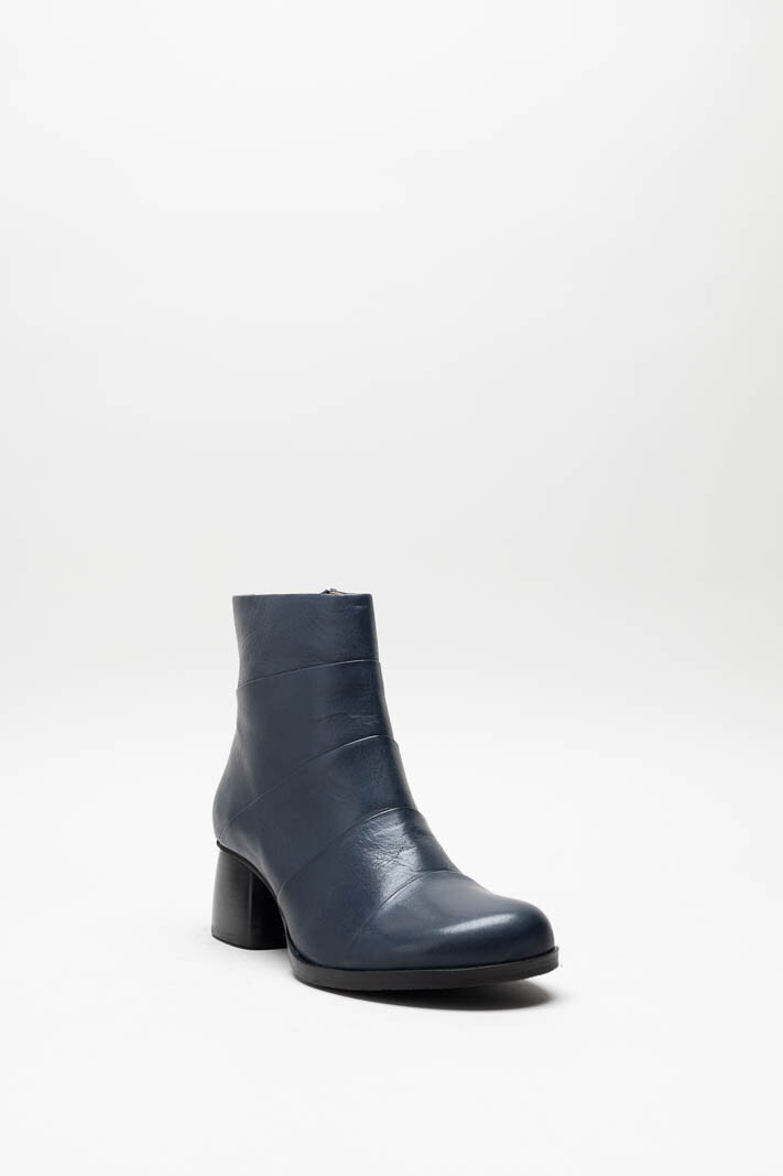 Donkerblauw Enkellaars hak