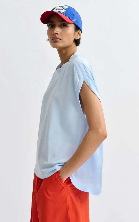 Lichtblauw T-shirt/top