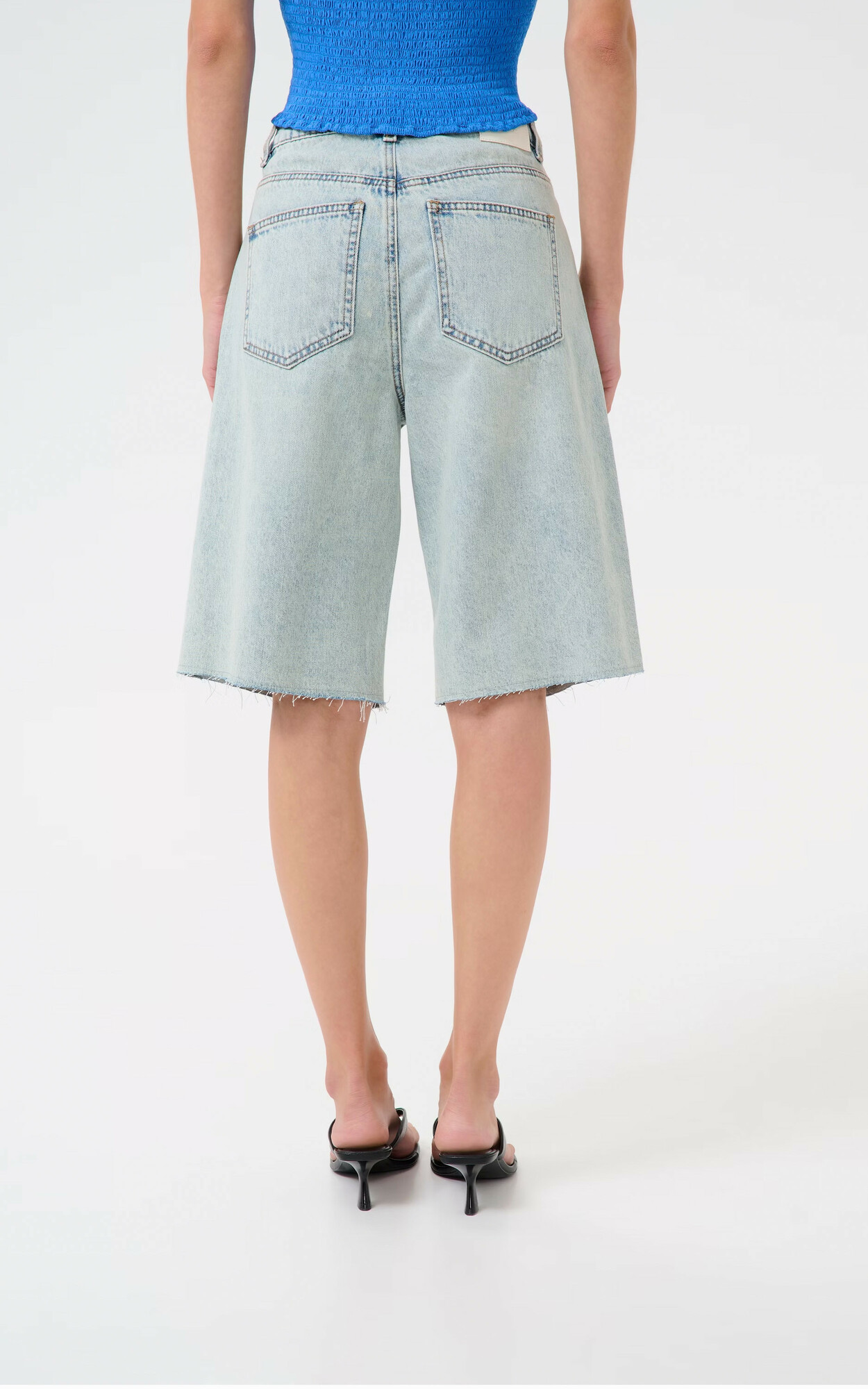 Blauw Short