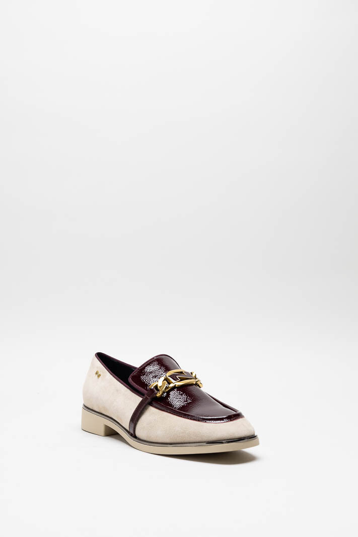 Lichtbeige Mocassin