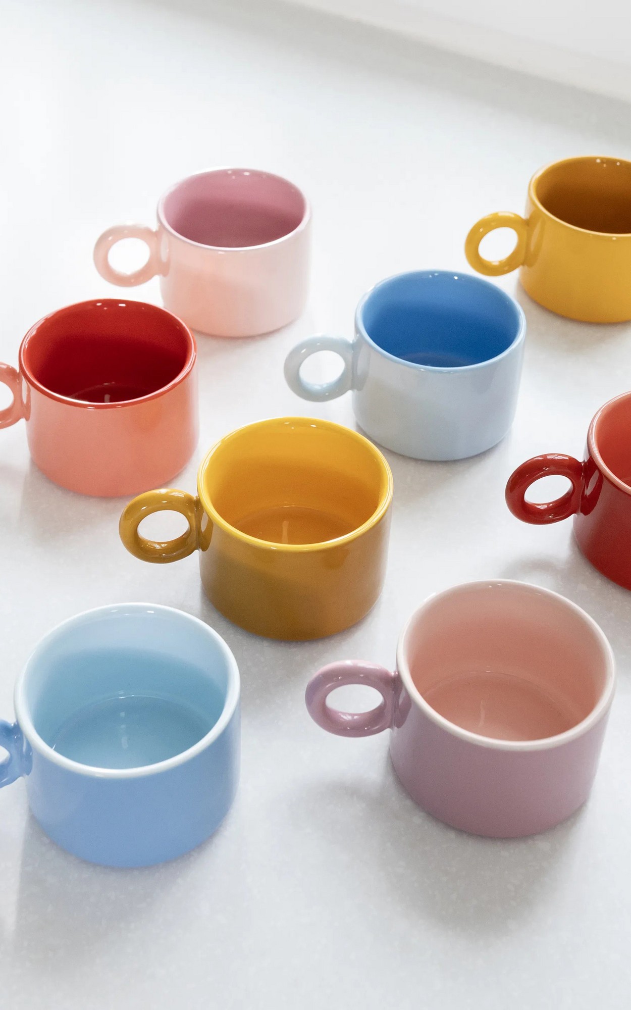 Roze Servies en glazen