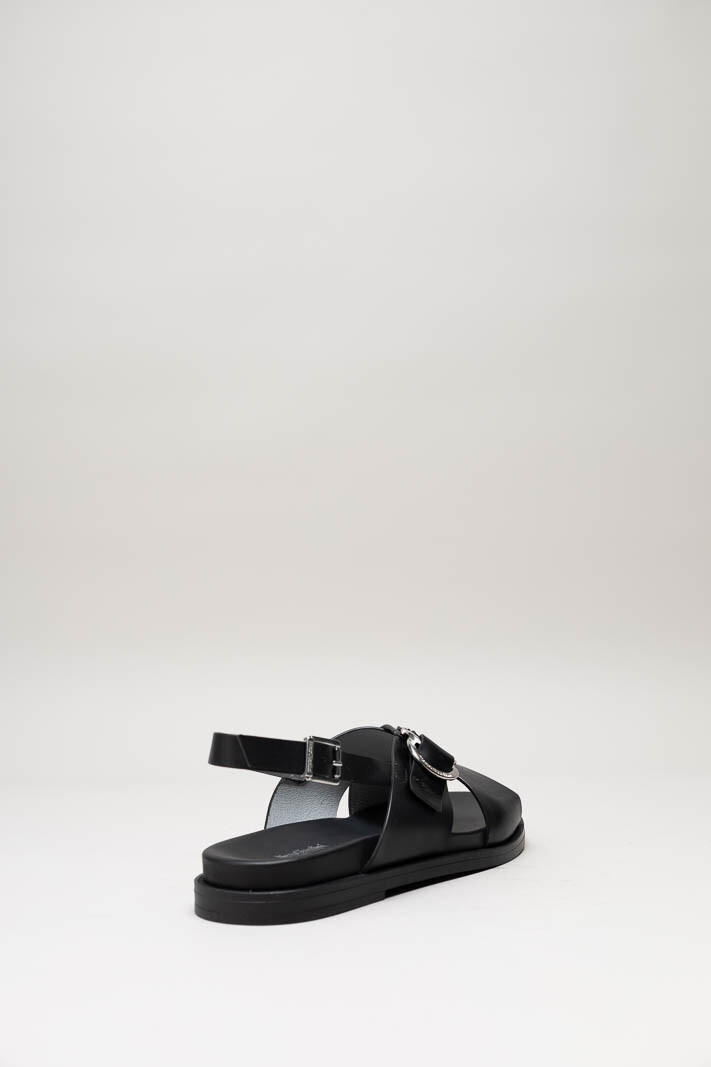 Zwart Sandaal plat image