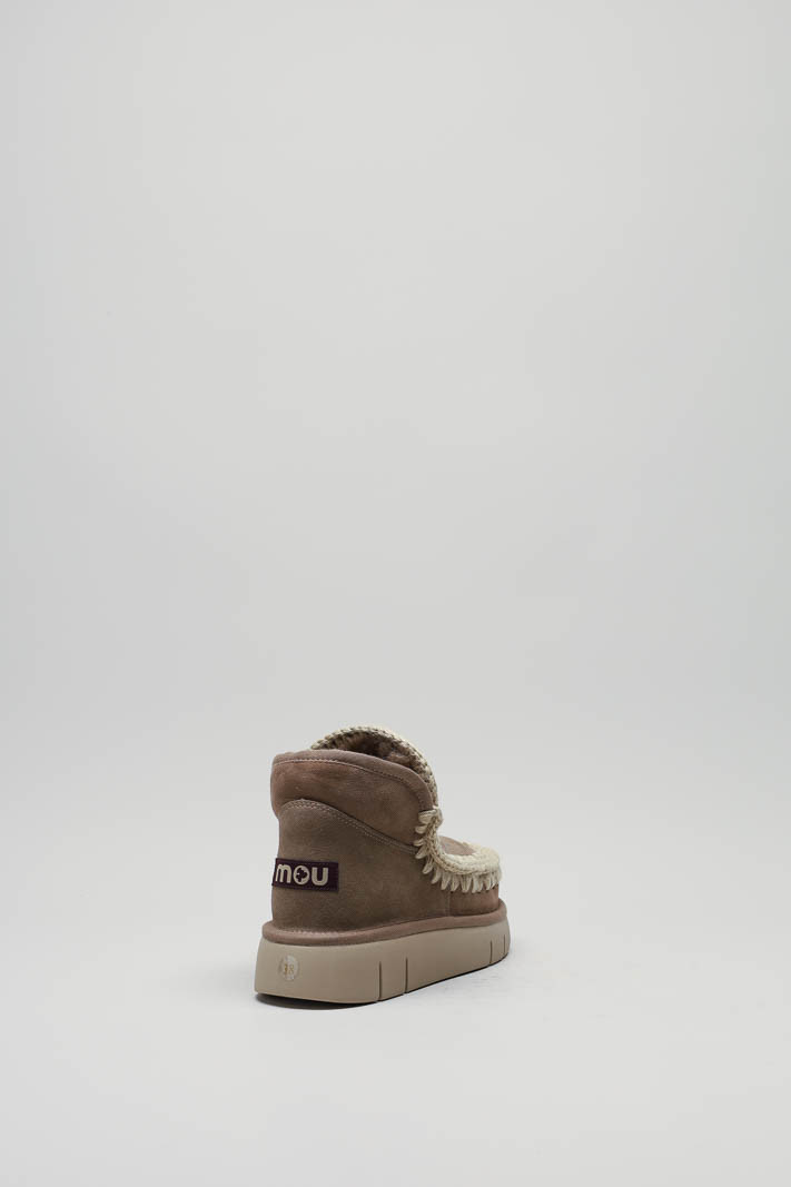 zoom in on Taupe Enkellaars plat image Taupe Enkellaars plat image