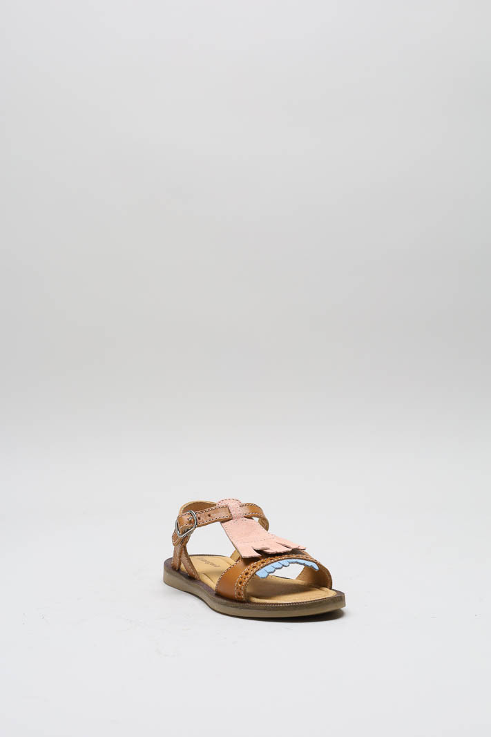 Cognac Sandaal