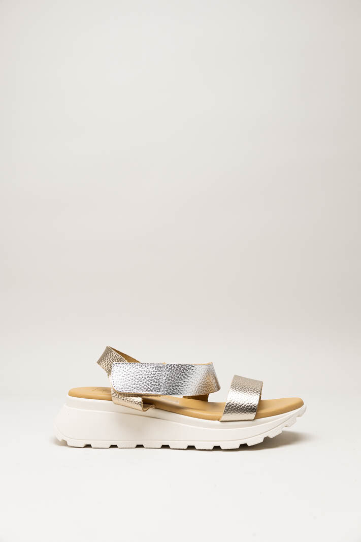 Goud Sandaal sleehak