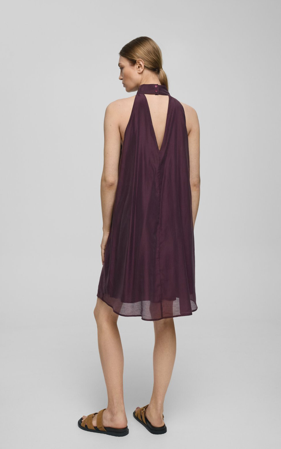 Aubergine Jurk