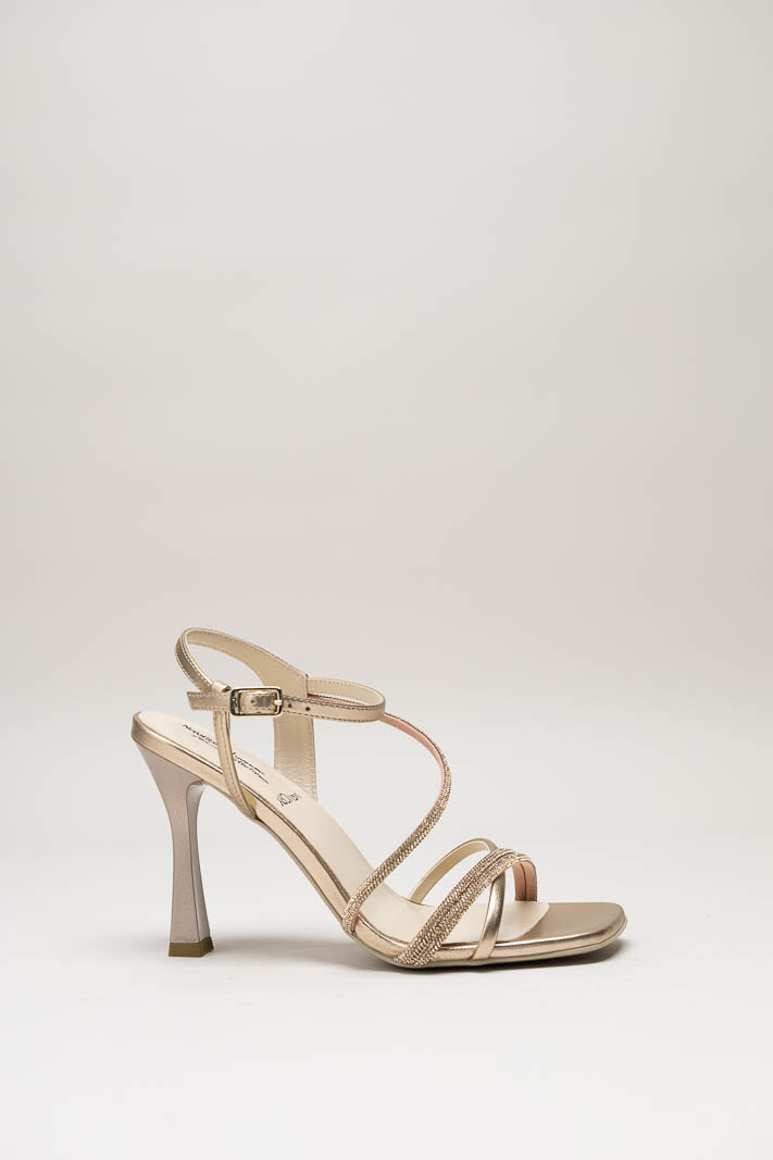 Rosegoud Sandaal hak