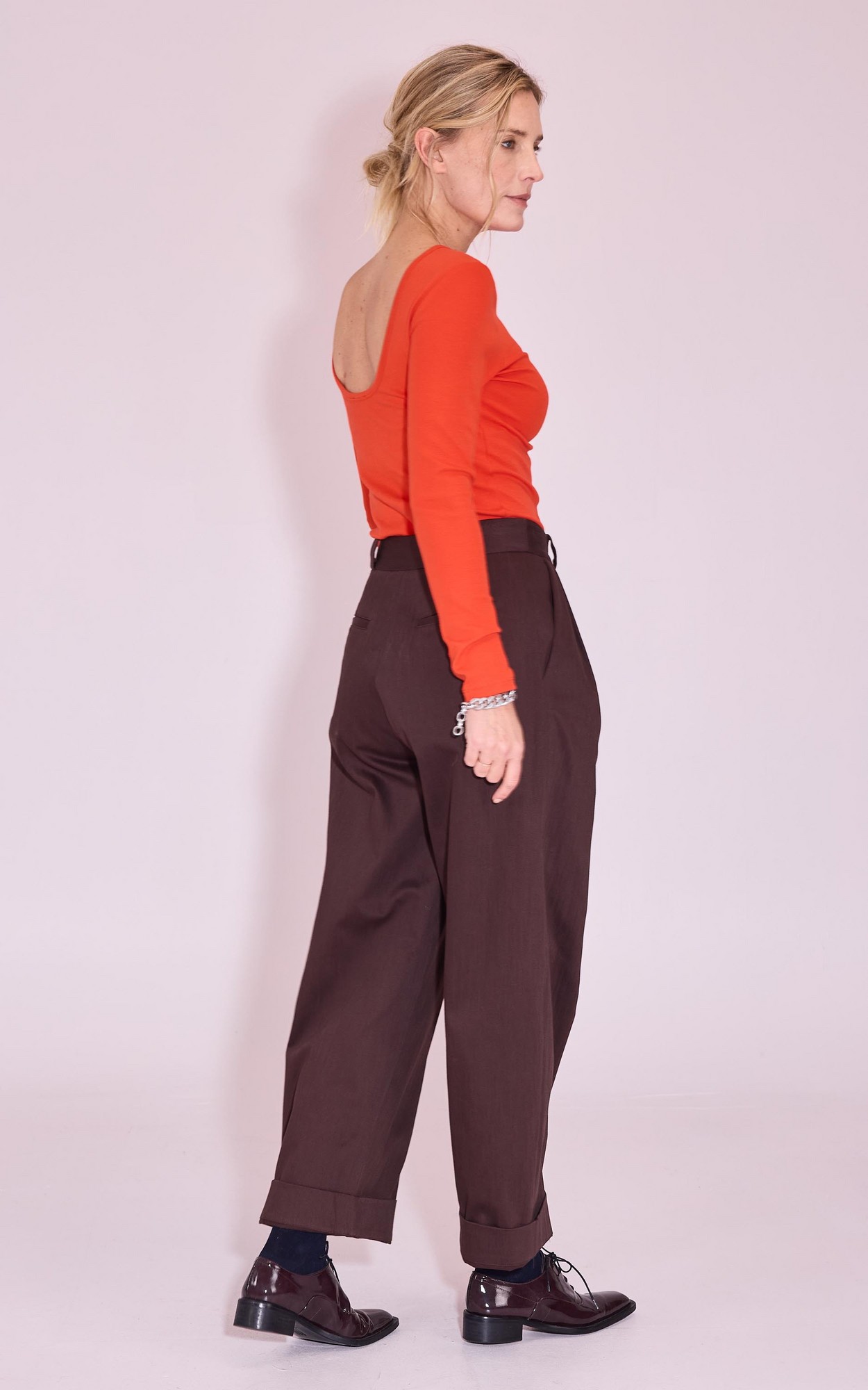 Donkerbruin Broek image