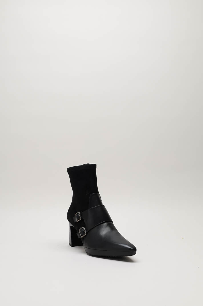 Zwart Enkellaars hak