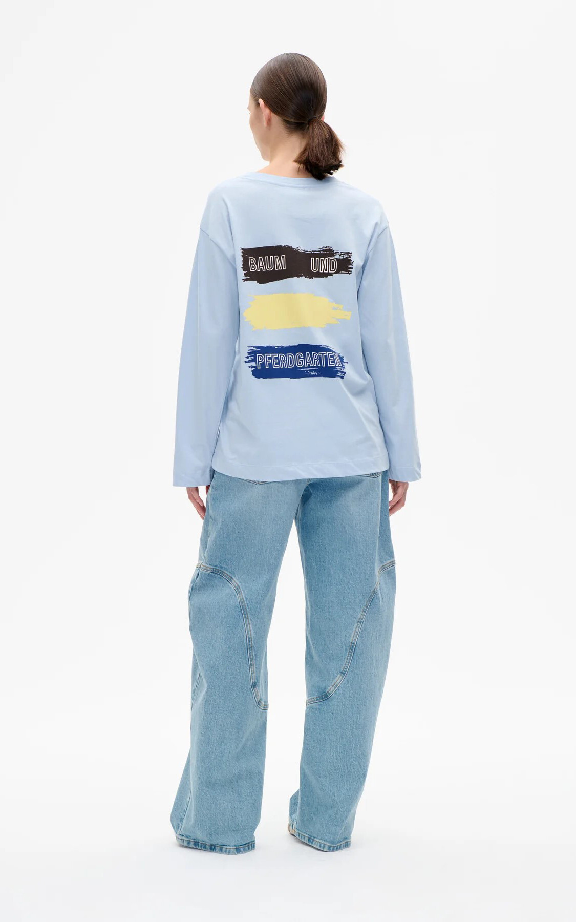 Lichtblauw T-shirt/top